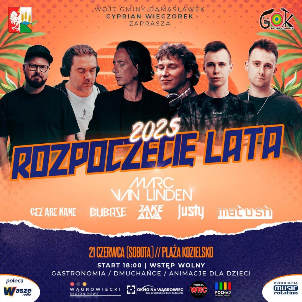 503836002_1342974477347512_5159284040079624451_n-1024x1024 Rozpoczęcie Lata 2025 w Kozielsku – muzyczna inauguracja wakacji z gwiazdami klubowej sceny