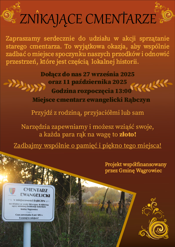 546869365_1123176383261438_4345365927089867695_n ZNIKAJĄCE CMENTARZE – AKCJA SPRZĄTANIA W RĄBCZYNIE