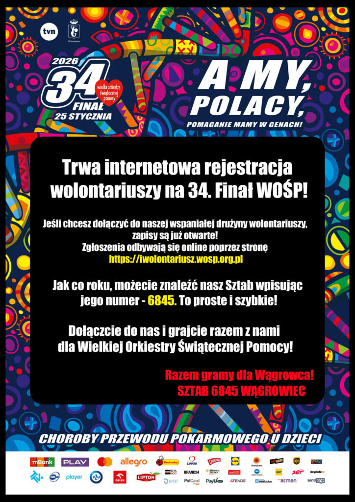 e7c5a732-8ebf-42b1-a8b3-38028eb3a73f-724x1024 Zbliża się 34. Finał WOŚP. Wągrowiecki sztab wciąż szuka wolontariuszy