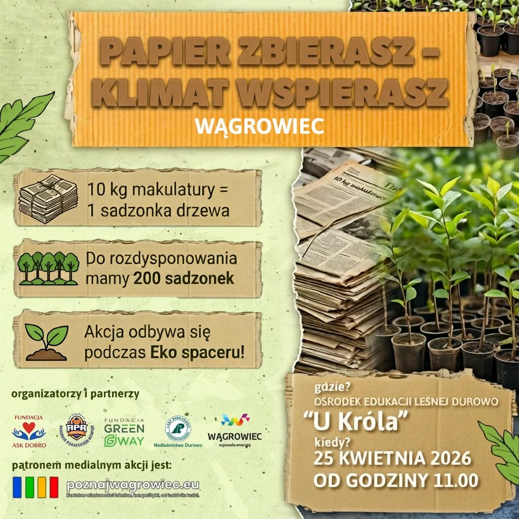 3af63e7c-60c9-436f-a1e5-ce8c779ab243 Za papier dostaniesz drzewko! Wyjątkowa akcja ekologiczna w Wągrowcu