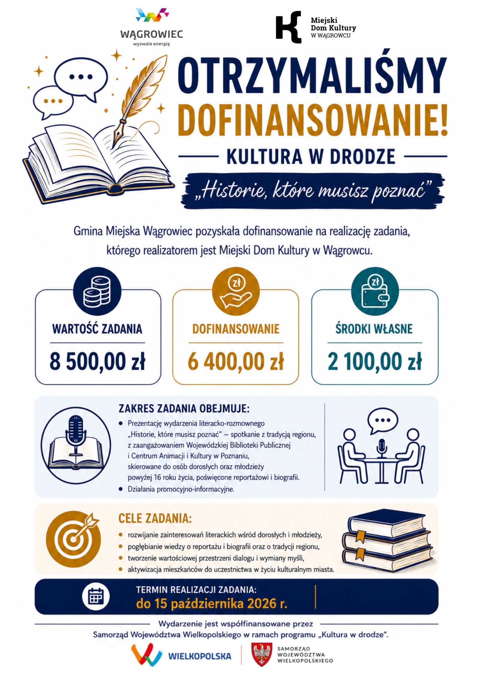 otrzymalismy-dofinansowanie-kultura-w-drodze-scaled Wągrowiec z kolejnymi dofinansowaniami! MDK zrealizuje trzy nowe projekty